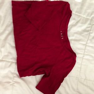 Red soft cotton shirt